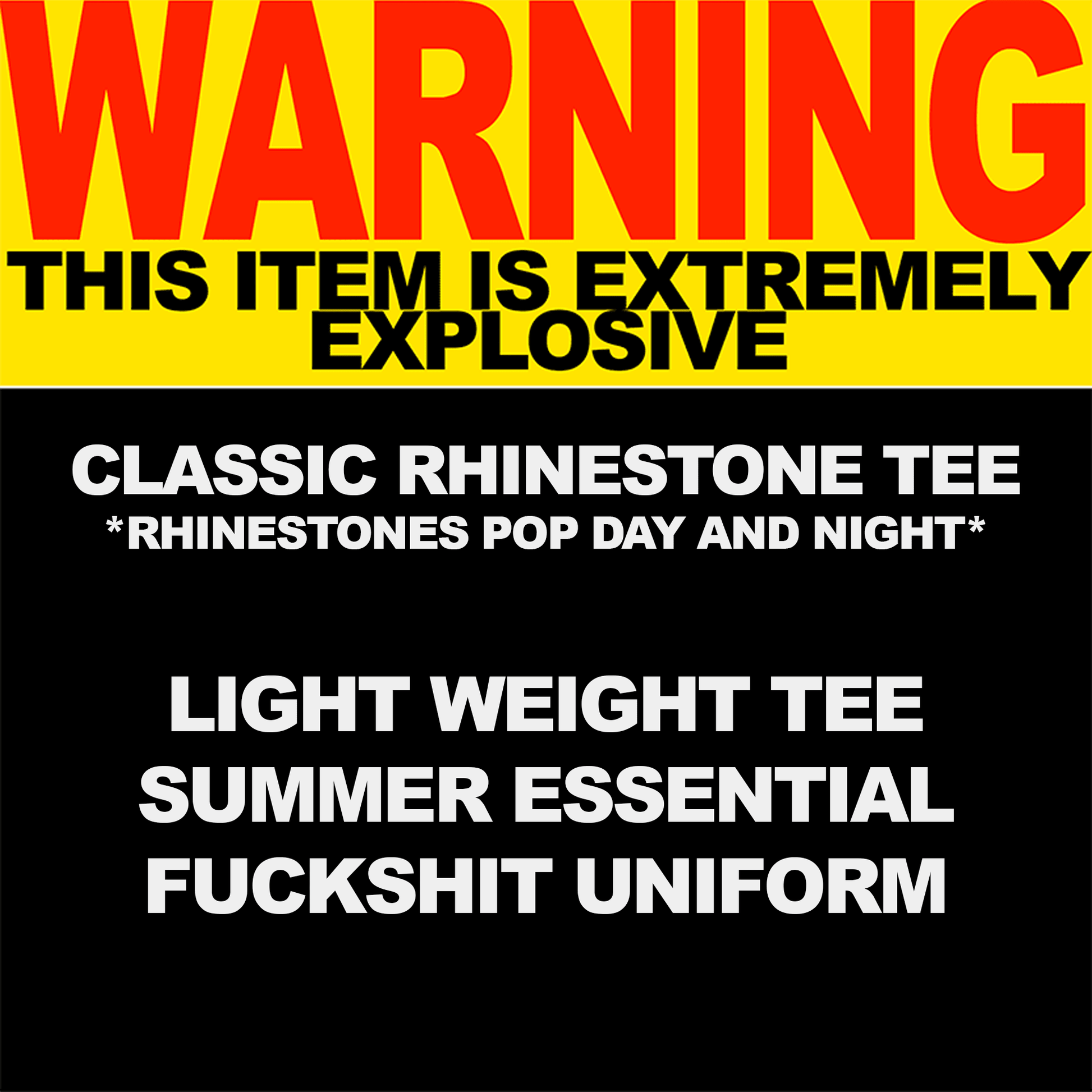 Classic Rhinestone Tee - Beansmag