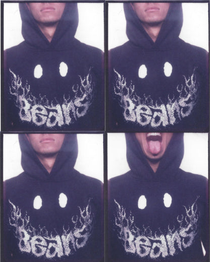 Smile Hoodie (Navy) - Beansmag