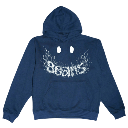 Smile Hoodie (Navy) - Beansmag