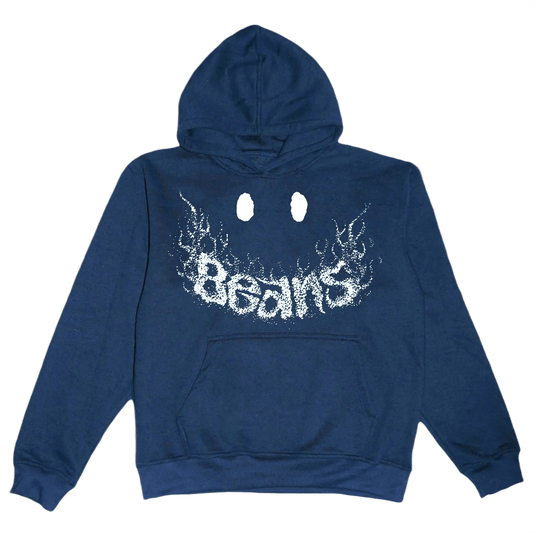 Smile Hoodie (Navy) - Beansmag